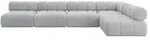 Altdecor Ecksofa, Grau, Textil, 6-Sitzer, L-Form, 380x190 cm, Wohnzimmer, Sofas...