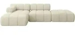 Altdecor Ecksofa, Beige, Textil, 5-Sitzer, L-Form, 285x160 cm, Wohnzimmer,...