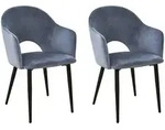 Svita Esszimmerst&uuml;hle, Dunkelgrau, Metall, 54x83x53 cm, Esszimmer, St&uuml;hle,