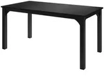 Mirjan24 Esstisch, Schwarz, Metall, Rechteckig,Rechteckig, 160x76x90 cm,...