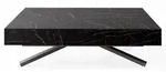 WFL Group Couchtisch, Anthrazit, Metall, Nachbildung, 10-Sitzer,
