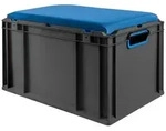 Proregal Eurobox, Schwarz, Kunststoff, Rechteckig, 40x36.5x60 cm, Ordnen &