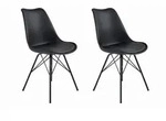 Mid.you Barhocker-Set, Schwarz, Textil, konisch, 44 cm, Esszimmer, Barm&ouml;bel,