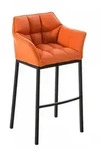 CLP Barhocker, Orange, Metall, 64x110x48 cm, Esszimmer, Barm&ouml;bel, Barhocker