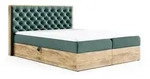 Fun M&ouml;bel Boxbett, Gr&uuml;n, Textil, 200x200 cm, Schlafzimmer, Betten, Boxspringbetten
