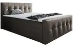 Mirjan24 Boxbett, Braun, Holz, 180x200 cm, Schlafzimmer, Betten, Boxspringbetten