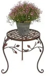 DanDiBo Blumenhocker, Braun, Metall, 35x35x35 cm, Wohnzimmer, Wohnzimmertische,