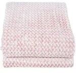 Homescapes Samt-Wohndecke, Rosa, Textil, Grafikmuster, Rechteckig, 160x200 cm,