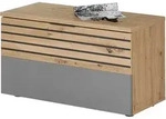 Mid.you Garderobenbank, Grau, Eiche Artisan, Kunststoff, 85x48x38 cm,...