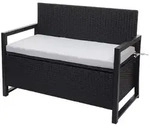 Proregal Sitzbank, Anthrazit, Metall, 2-Sitzer, 117x87x57 cm, Gartenm&ouml;bel,