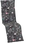 Gardenson Relaxsesselauflage, Grau, Textil, Blume, F&uuml;llung: Schaumstoff, Vlies,