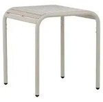 ebuy24 Gartentisch, Beige, Holzwerkstoff, 70x75x70 cm, Gartenm&ouml;bel,...