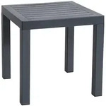 CLP Beistelltisch, Dunkelgrau, Kunststoff, 45x45x45 cm, Wohnzimmer,...
