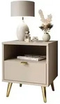 Lookway Nachttisch, Kaschmir, Holzwerkstoff, 38x46x33 cm, Schlafzimmer,...