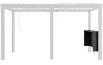Modante Pergola-Bar, Anthrazit, Metall, 278x114x30 cm, Sonnen- & Sichtschutz,