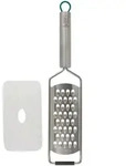 Chefkoch+Fackelmann Reibe M&uuml;nchen, Grau, Gr&uuml;n, Silber, Metall, 7.5x31.5 cm,