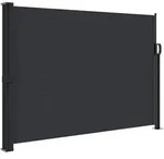 furnicato Seitenmarkise, Schwarz, Textil, Rechteckig, 600x140x600 cm, Sonnen- &