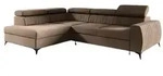 Fun M&ouml;bel Ecksofa, Braun, Textil, Ottomane links, 270x200 cm, Wohnzimmer,...