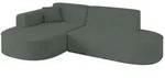 Altdecor Ecksofa, Gr&uuml;n, Kunststoff, 3-Sitzer, 243x171 cm, Wohnzimmer, Sofas &