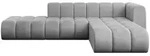 Altdecor Ecksofa, Hellgrau, Textil, 5-Sitzer, 296x177 cm, Wohnzimmer, Sofas &