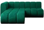 Altdecor Ecksofa, Dunkelgr&uuml;n, Textil, 4-Sitzer, 205x177 cm, Wohnzimmer, Sofas &