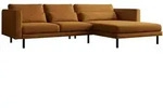 Fun M&ouml;bel Ecksofa, Kupfer, Textil, Ottomane rechts, 281x174 cm, Wohnzimmer,...