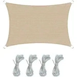 Mobili Rebecca Sonnensegel, Beige, Kunststoff, Rechteckig, 400x500 cm, Sonnen- &