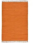 Rug and Roll Fleckerlteppich, Terracotta, Textil, Uni, Rechteckig, 120x180 cm, f&uuml;r