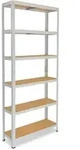 shelfplaza Schwerlastregal, Hellgrau, Metall, Rechteckig, 120x200x60 cm, Freizeit,
