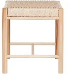 Hocker Abano, Creme, Holz, Pappel, quadratisch, 42x46.5x42 cm, Wohnzimmer,...
