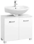 Xora Waschbeckenunterschrank, Wei&szlig;, Kunststoff, 70x58x35 cm, Made in Germany,