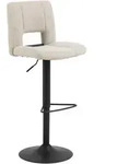 P & B Barhocker, Beige, Metall, Textil, Drehkreuz, 41.5x115x52 cm, Esszimmer,