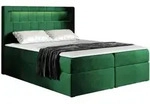 Mirjan24 Boxbett, Gr&uuml;n, Textil, H&ouml;he ca. 22 cm, Rechteckig, 160x200 cm,