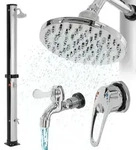 Ml-Design Solardusche, Silber, Kunststoff, 15.5x217.5x19 cm, Freizeit, Pools und