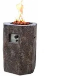 Modeno Feuerstelle, Dunkelgrau, Stein, 57x78x57 cm, CE, Freizeit,...