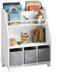 SoBuy Kinderregal, Wei&szlig;, Holzwerkstoff, 63x80x28 cm, Kinder- & Jugendzimmer,