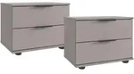 Carryhome Nachtschrankset, Sahara, Kunststoff, 2 Schublade(n) Schubladen,...