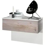 Vladon Nachttisch, Silbereichen, Holzwerkstoff, 60x46x35 cm, Schlafzimmer,