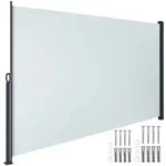 tectake Seitenmarkise, Grau, Kunststoff, 300x200x9 cm, Sonnen- & Sichtschutz,