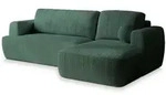 Masseno Ecksofa, Gr&uuml;n, Kunststoff, 3-Sitzer, L-Form,L-Form, 246x148 cm,...