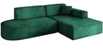 Altdecor Ecksofa, Smaragdgr&uuml;n, Textil, 3-Sitzer, 232x165 cm, Wohnzimmer, Sofas...