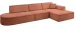 Altdecor Ecksofa, Koralle, Textil, 4-Sitzer, 327x165 cm, Wohnzimmer, Sofas &...