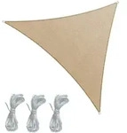 Mobili Rebecca Sonnensegel, Beige, Kunststoff, Dreieckig, 500x500 cm, Sonnen- &