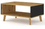 Petits-meubles Couchtisch, Schwarz, Holzwerkstoff, 90x45x60 cm, Wohnzimmer,