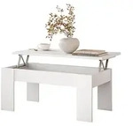 Lookway Couchtisch, Wei&szlig;, Holzwerkstoff, 100x45x50 cm, Esszimmer, St&uuml;hle,