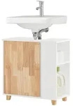 SoBuy Waschbeckenunterschrank, Wei&szlig;, Holzwerkstoff, Holz, 59x60x29 cm, Badezimmer,