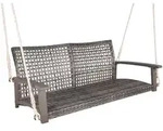 Deluke Garten-H&auml;ngebank, Grau, Holz, 64x53x131 cm, Gartenm&ouml;bel, Gartenb&auml;nke