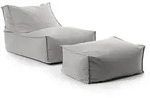 Mokebo Outdoor, Hellgrau, Textil, 60x65x95 cm, Oeko-Tex&reg;, Gartenm&ouml;bel,