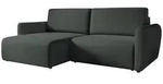 Mirjan24 Ecksofa, Dunkelgr&uuml;n, Kunststoff, 5-Sitzer, L-Form,L-Form, rund,...