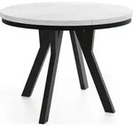 WFL Group Esstisch, Wei&szlig;, Holz, 9-Sitzer, Rund,Rund, 190x77x90 cm, Esszimmer,